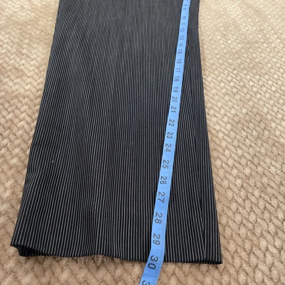 Armani Collezioni Men's Navy Pinstripe Dress Pants - Picture 5 of 8